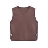 Kaslead New Arrival Women's Clothing Fashion Style Fashion Minimalist Side Button Decoration Knitting Vest 4192129