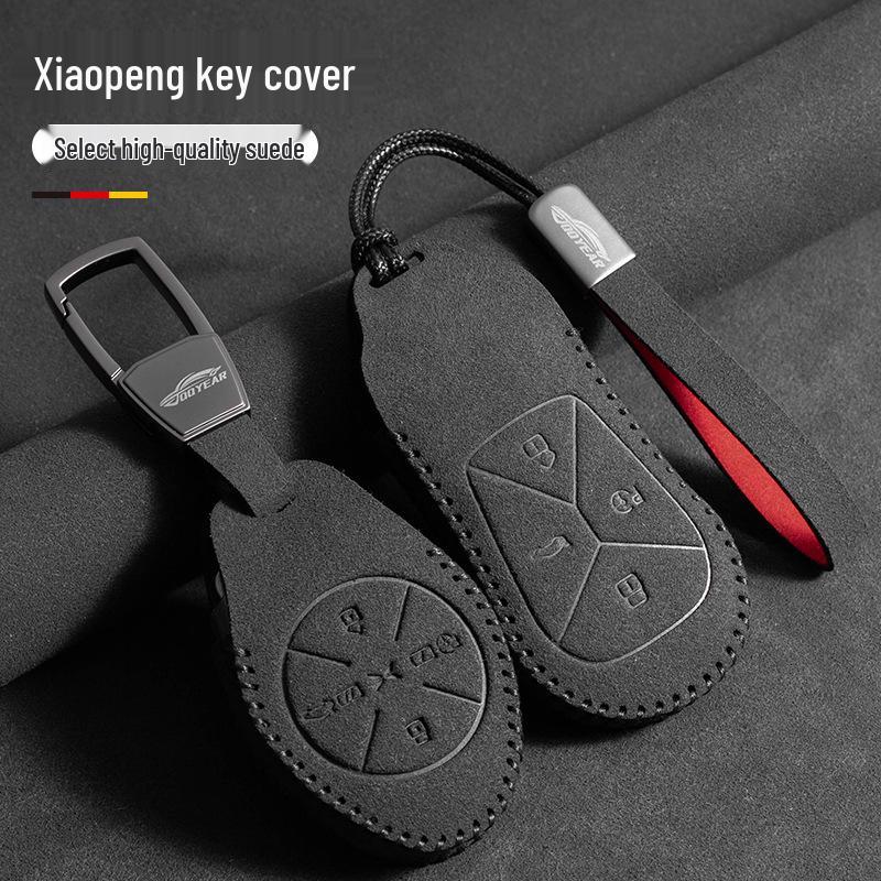 Premium Leather Key Case for Xiaopeng Models: P7, G6, New P7i, P5, G3, G3i, G9