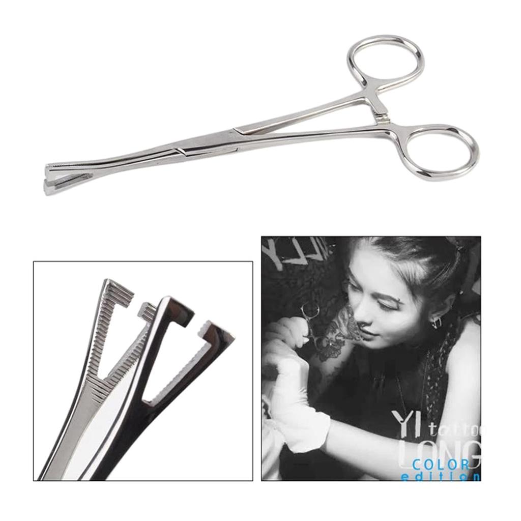 Инструмент для пирсинга из нержавеющей стали, щипцы для игл, зажим для труб, пинцет, плоскогубцы для открывания и закрывания губ, живота, перегородки носа, инструменты для пирсинга