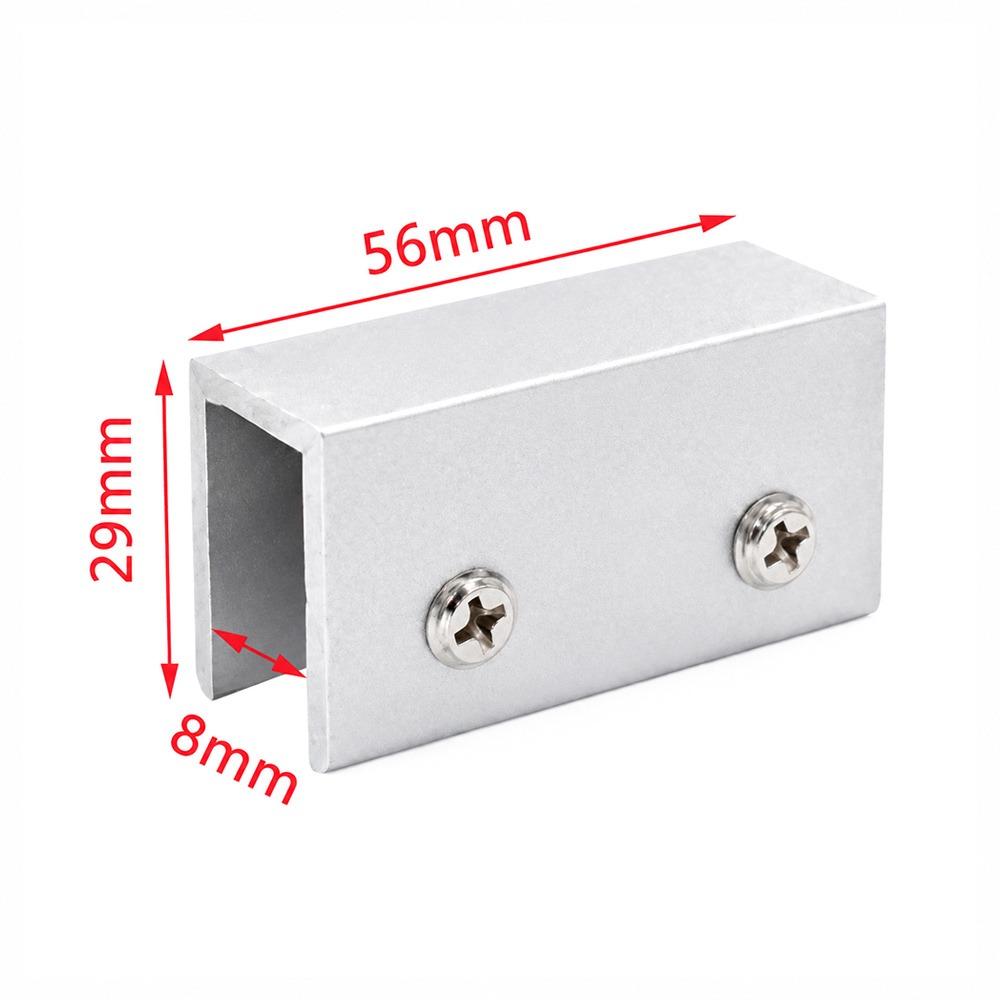 Square Clamp Tile Clamps Stainless Steel Glass Cabinet Bracket For Display Frame