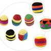 6/12/24Pcs Colorful Footbag Sacks Funny Kids Outdoor Toy Random Color Soft Juggling Balls  Beginner