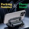 Heavy-Duty Dashboard Phone Mount with Gel Base and Dual Parking Number Plate Design