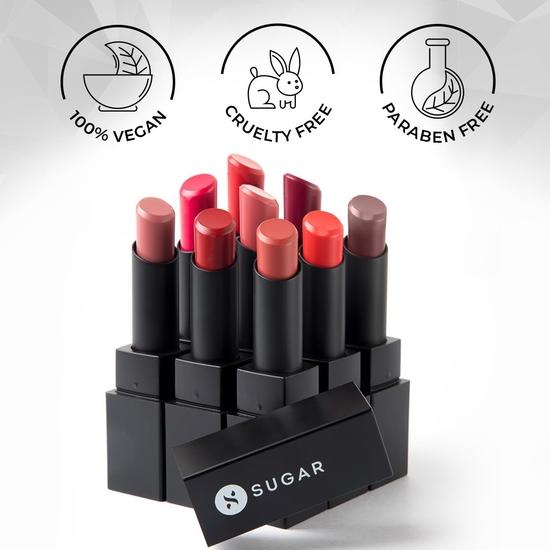 SUGAR Cosmetics Nothing Else Matter Longwear Lipstick for Women | Lasts Up To 8+ Hours| Enriched with Vitamin E | 100% Vegan | 3.2gm - 14 Red Herring