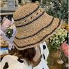Соломенная шляпа женская солнцезащитная солнцезащитная с большими полями ins маленькая свежая весенне-летняя для путешествий пляжного отдыха сладкая Мори универсальная демонстрационная