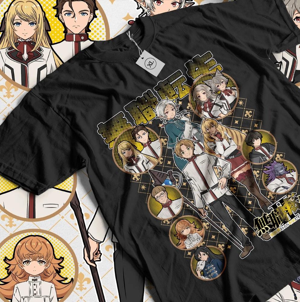Футболка с аниме Mushoku Tensei, Рудеус Грейрат, Рокси, Эрис набор