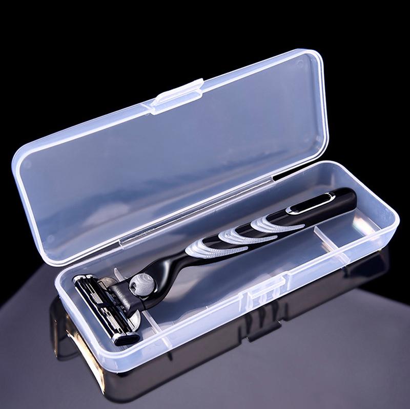 Практичный пластиковый прозрачный коллекционный футляр для хранения бритв