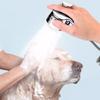 Gentle Spray Pet Shower Head Dual Mode High Pressure Dog Bathing Nozzle Comfortable Grip Soft Brush Massage Shower Head