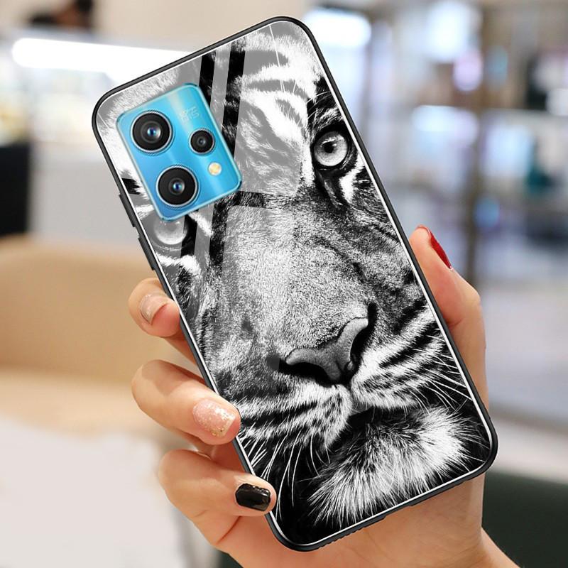 Чехол Realme9 4G для Realme 9 Pro Plus Чехол Закаленное Стекло Роскошные Чехлы для OPPO Realme 9 Pro БАМПЕР Пейзаж Realme9Pro+ Оболочка