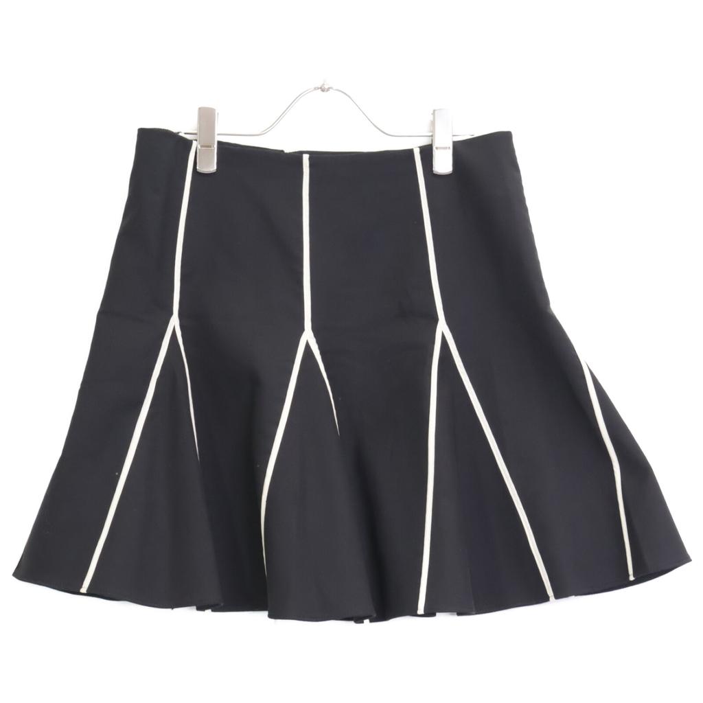 Red Valentino TR3RAD103M7 Черный x Белый Юбка до колена юбка 42 Черный БелыйБ/у