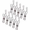 Comolife Stainless Steel Replacement Pegs, 10-Piece Set, for Hangers, Clothespins, Rust-Resistant, Long-Lasting, Spare Bag Clips, Silver, Small