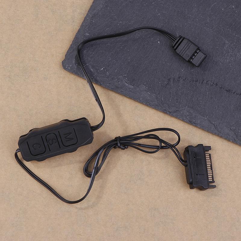 1 шт. контроллер Argb 5 В 3-контактный к источнику питания Sata мини-контроллер Rgb 3-контактный концентратор для корпуса процессора компьютера охлаждающий вентилятор светодиодный радиатор