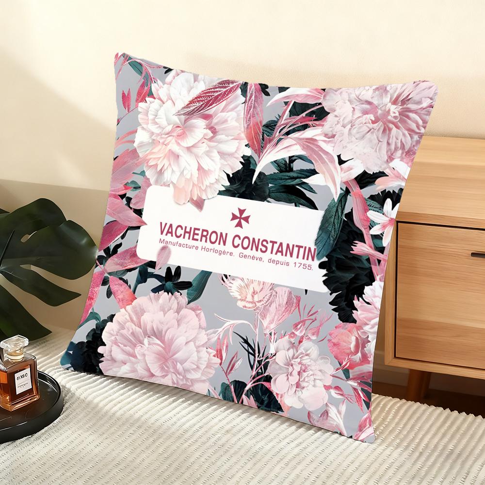 Наволочка Шелковистый Короткий Плюш Домашняя Наволочка для Подушки на Диван - Невидимая Молния Домашнее Украшение МодаV-Vacherons C-Constantin