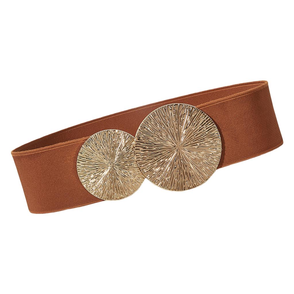 Эластичный пояс шириной 6 см, модный декор пряжкой, кушак, регулируемый эластичный пояс для женщин, для платьев, джинсов, брюк