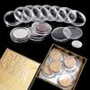 Clear Acrylic Coin Capsule Plastic Coin Case Storage Box Capsules Storage  Home