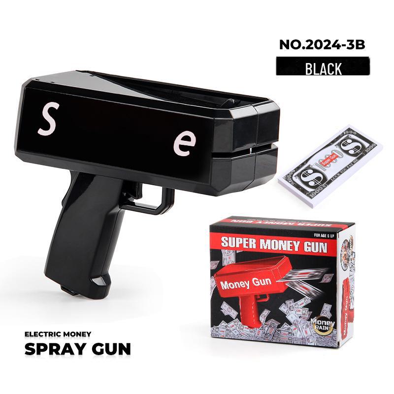 Уникальная игрушка-денежный пистолет для вечеринок и свадеб - стреляет купюрами долларов США