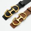 Women'S Belt Fashion Thin Belt Versatile New Skirt Dress Decorative Smooth Buckle Women'S Belt