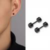 Серьги-гвоздики гипоаллергенные для мужчин и женщин подарок панк хип-хоп рок серьги черные модные украшения