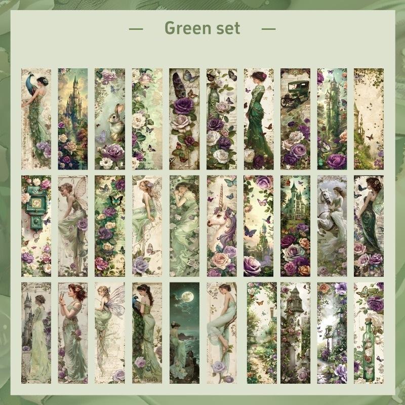 30 шт. набор закладок для книг серии «Романтический сад» из белой картонной бумаги, маркеры для страниц книг, уникальный подарок для чтения