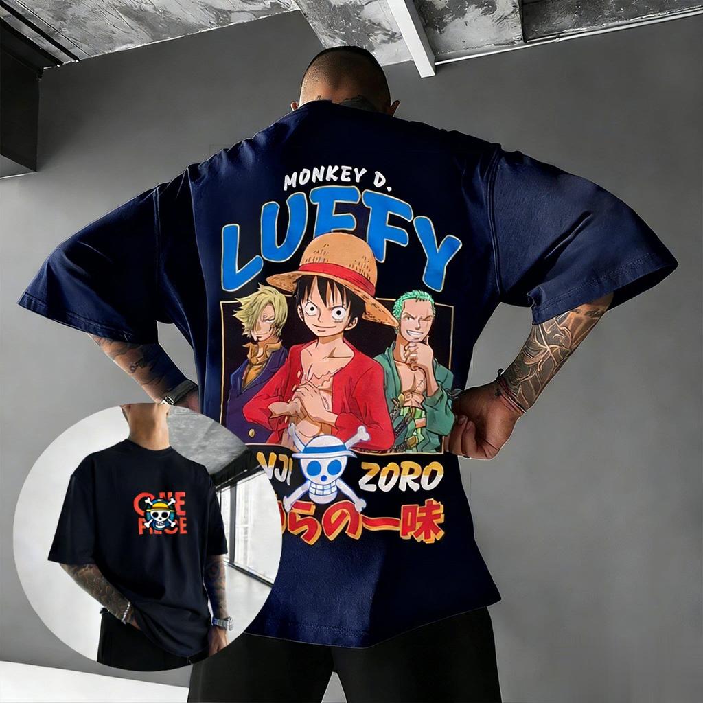 2026 Лето Y2k Оверсайз Цельный Luffy Аниме Графический Футболка Мужчины Женщины Уличная Одежда Футболка Повседневная С Коротким Рукавом Топы Мультяшный Принт
