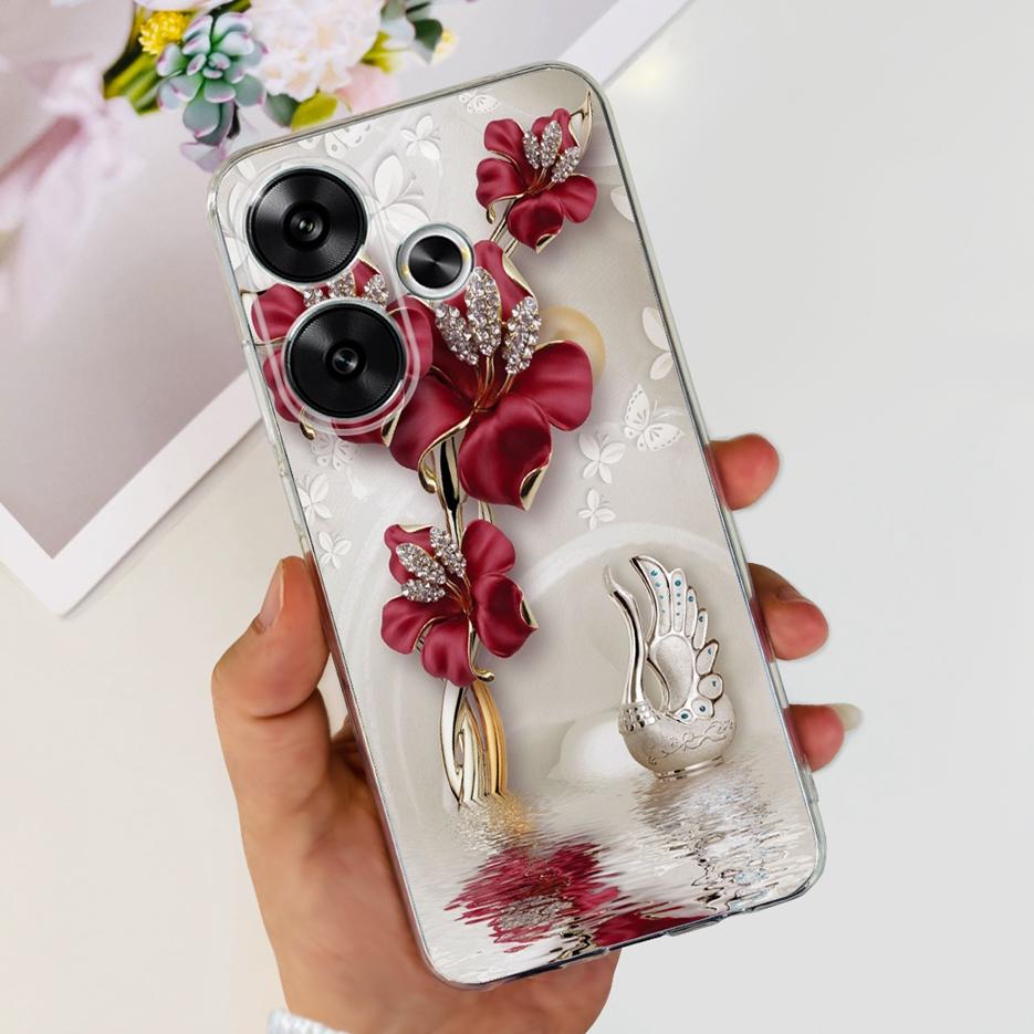 For Xiaomi Poco F6 Case Redmi Turbo3 New Fashion Painted Cover Soft Slim Phone Cases For Xiaomi Redmi Turbo 3 Poco F6 F 6 Bumper