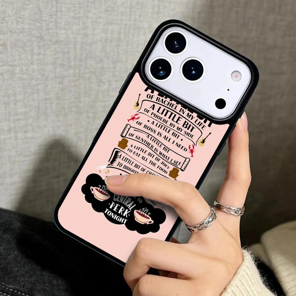 Чехол Case для iPhone 17 Air 16 Pro Max 15 Plus 11 13 Mini 14 12 Задняя крышка телефона модный Сериал Друзья модный