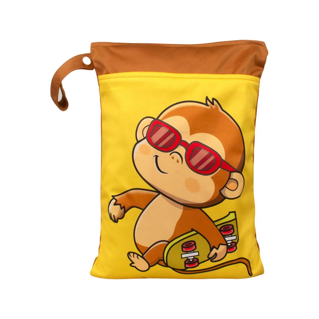 Водонепроницаемая сумка для хранения на молнии двойного назначения для влажного и сухого использования, милая сумка для хранения одежды