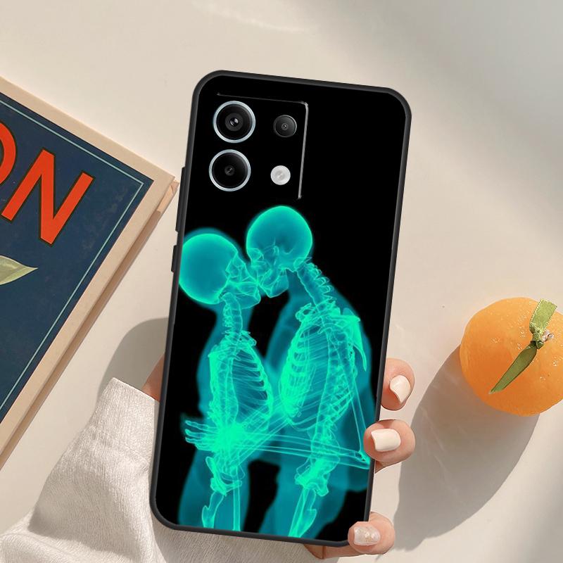 Эстетика рентгеновского искусства Череп Чехол Для Xiaomi Redmi Note 14 13 Pro 9 10 11 12 9S 10S 11S 12S Redmi 13C 10C 12C 14C