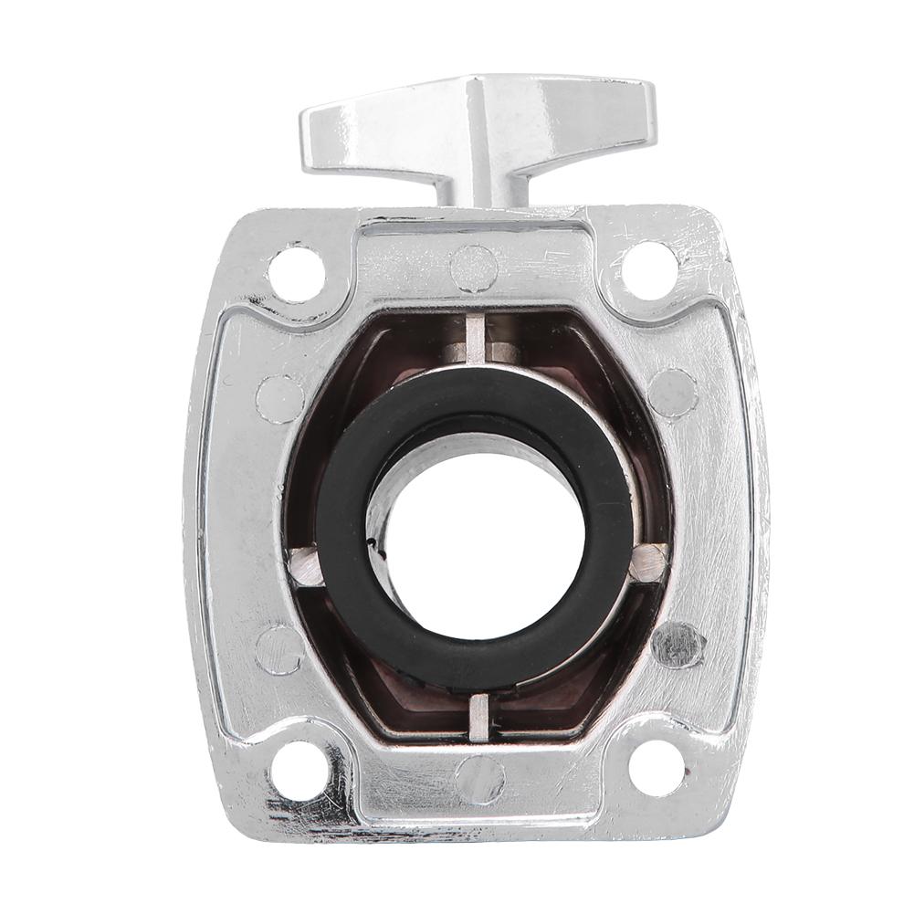 Zinc Alloy Drum Kit Holder Base Plate Cymbal Holder Clamp Percussion Instrument PartsSilver