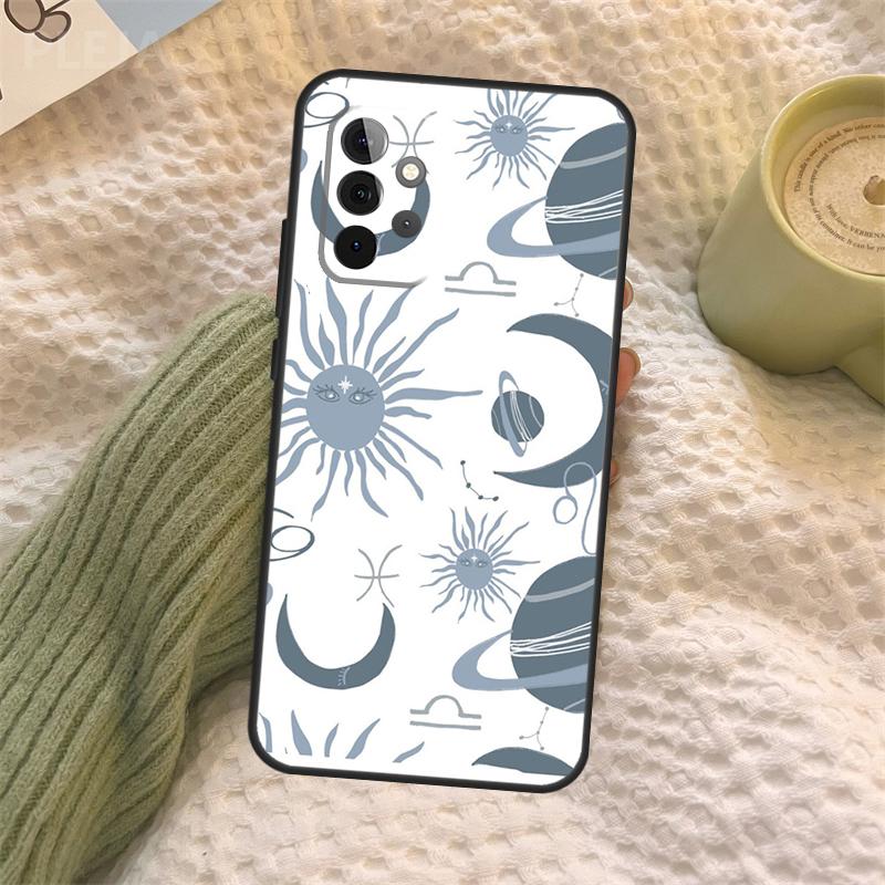 Чехол для телефона 'Солнце и Луна' для Samsung Galaxy A34 A54 A14 A13 A12 A32 A52 A22 A72 A31 A51 A71 A52S A53