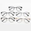 Metal Full Frame Myopia Glasses Frame Student Party Can Be Matched With Male And Female Anti-Blue Flat Glasses