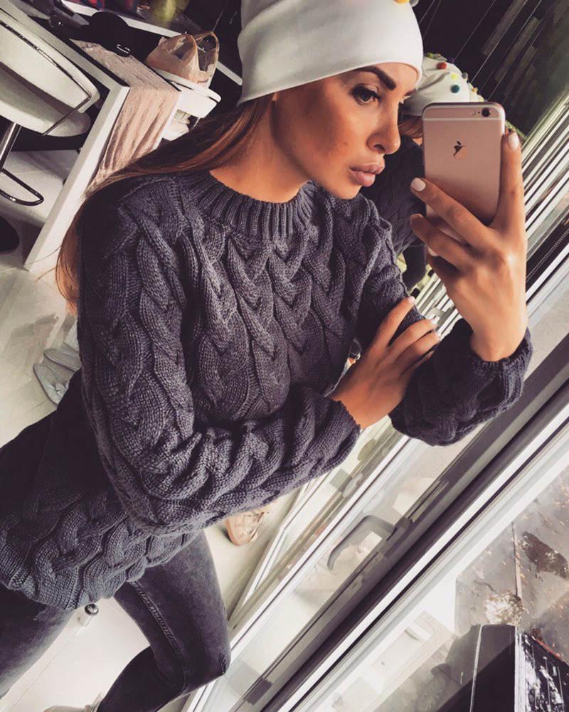 Spring Autumn Candy Color Twist Sweater Women Autumn Winter Long Sleeve O-neck Pullover Sweater Female Casual Knitwear Jumper Lady