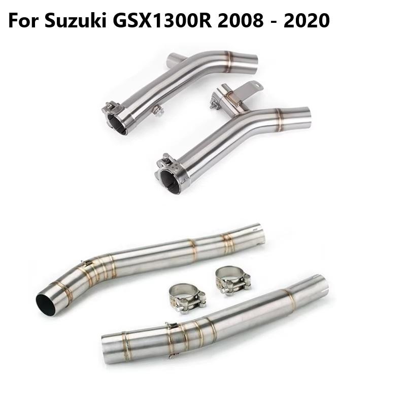 For SUZUKI Hayabusa GSX1300R GSXR1300 2008 - 2020 Motorcycle Exhaust Escape Modify Left Right Side Link Pipe Connect 51mm Muffer