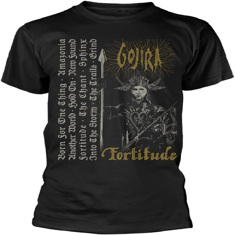 Gojira 'Треклист Fortitude' (черный) Футболка