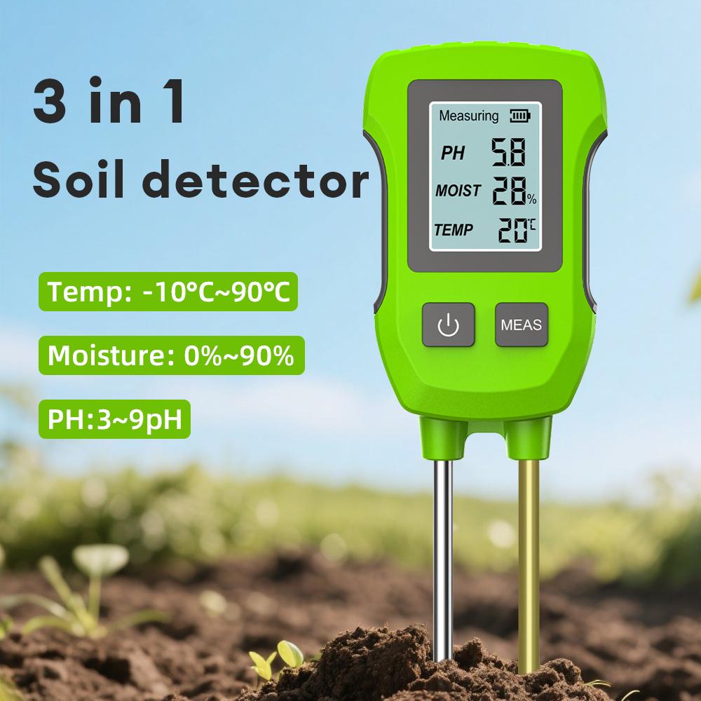 2/3/3/5/6 in 1 Digital Soil Tester Multifunctional Soil Fertility pH Temperature Sunlight Moisture Light Meter Soli Analyzer