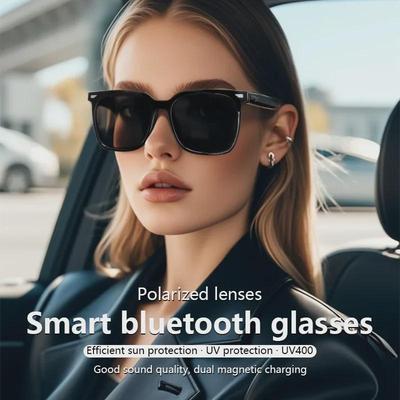 Умные очки Bluetooth GS01: Защищенные от УФ-лучей, поляризационные очки для музыки, звонков, вождения и навигации