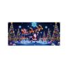 Christmas UV Fluorescent Garage Door Cover Banner - Background For Holiday Parties, Christmas Decoration Hanging Cloth