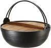 Ikenaga Iron Works Irori Nabe Nanbu Iron Iron Pot Fire Compatible 24 см Inakanabe Kappo Round Pot Made in Japan IH/Gas