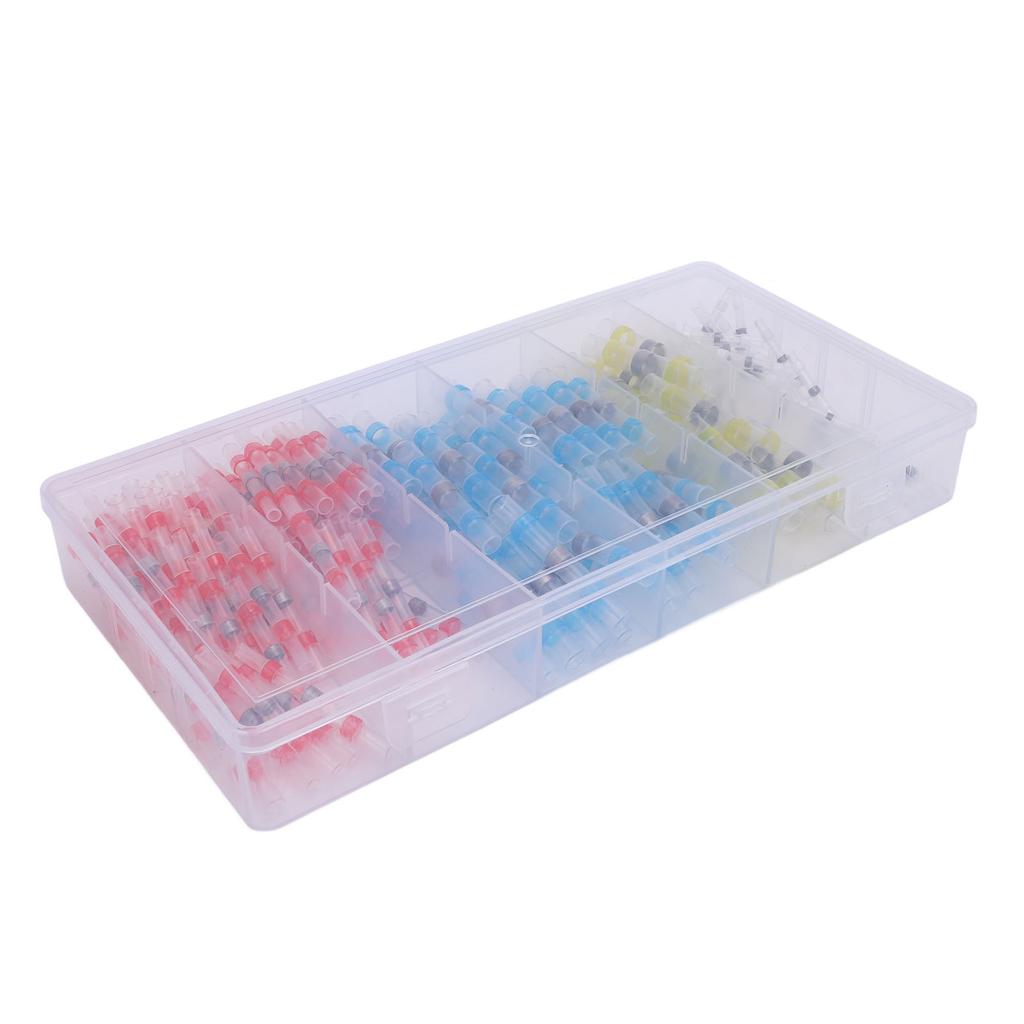 Термоусадочные паяные обжимные клеммы для проводов, комплект, водонепроницаемые, паяльные термоусадочные соединители для