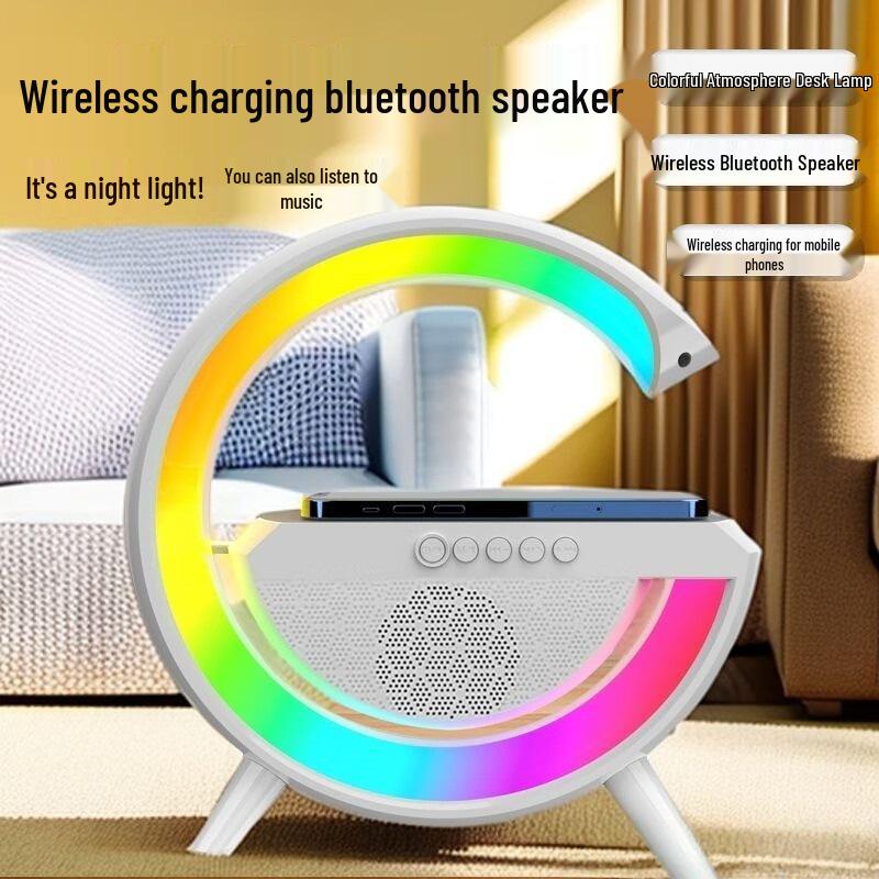 Большая Bluetooth-колонка G и многофункциональная настольная лампа: Высококачественный красочный атмосферный ночник - Идеальный подарок на день рождения