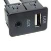 150 см Автомобильная панель с USB-портом для заподлицо Авто Лодка Грузовик 3,5 мм AUX USB Удлинительный кабель-адаптер для Toyota для VW Nissan KIA Honda