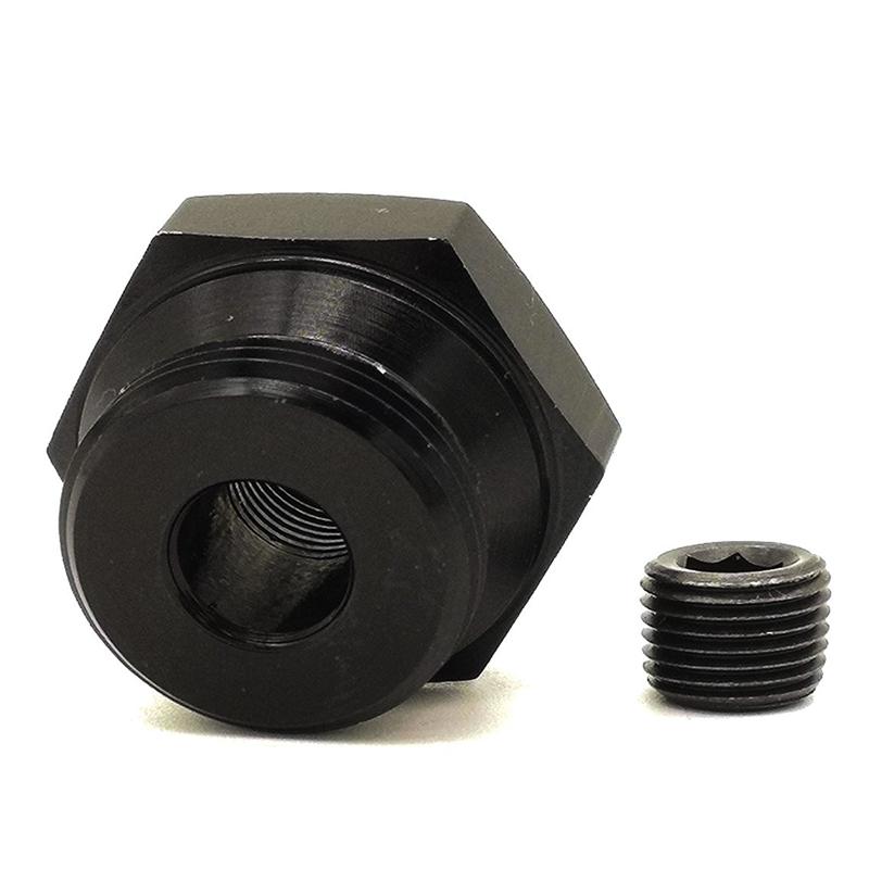 No Drill Intake Heater Sensor Adapter M22x1.5 Male 1/8-27 NPT Female for Ford 7.3L Super Duty