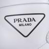 Отличные высокие кроссовки PRADA Треугольный логотип белая кожа мужские 6 1T638M Б/у