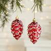 2Pcs Christmas Pendant Exquisite Mushroom Donut Santa Claus Shape Xmas Tree Hanging Ornament for Festive Decoration