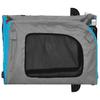 Bicycle Trailer for Dogs Blue and Grey Oxford Fabric and Iron