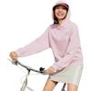 Li Ning Серия Спортивный Стиль Принт Буква Толстовка Пуловер с Капюшоном Длинный Рукав Женская толстовка Нежно-розовый AWDU782-3