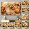 Wheat Kitchen Theme Canvas Painting On The Wall Food Pictures For Kitchen Room Decor Bread Canvas Posters And Prints Wall Art