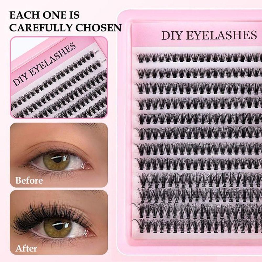 Enlarge Eyes False Eyelashes Segmented Individual Lashes for Beginners
