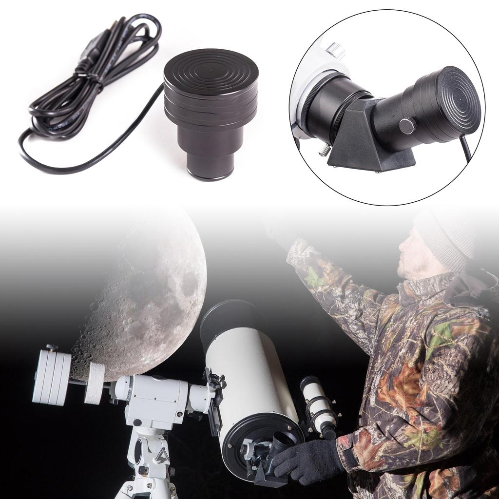 High Resolution 130W Pixel 1.25inch USB Digital Camera Lens Electronic Eyepiece 30FPS for Telescopes and Microscopes