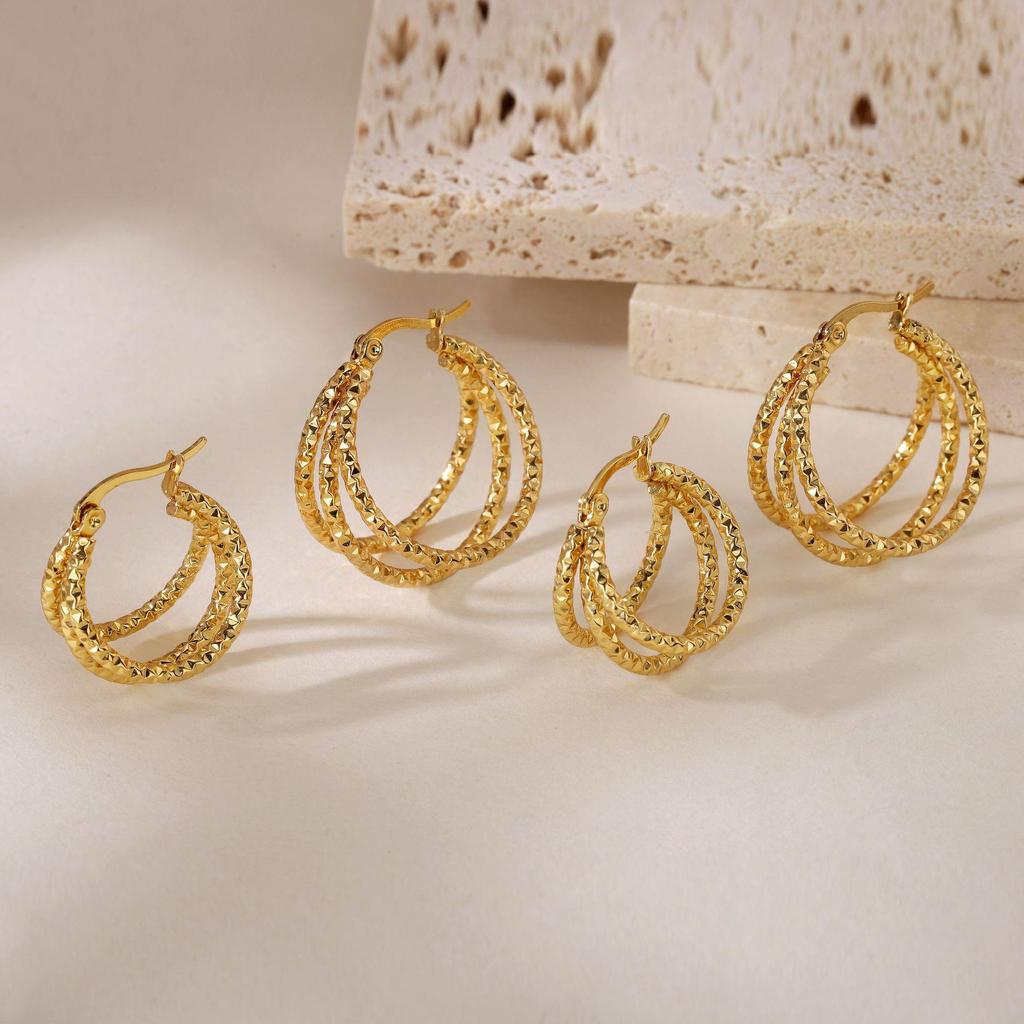 Серьги-косички из титановой стали 2025 года - Легкая роскошь, Новый стиль