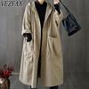 Women's Fashion Casual Solid Color Print Autumn Winter Long Sleeve Hooded Jackets & Coats